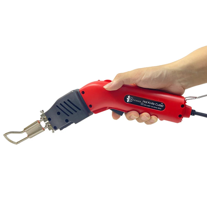 80W Electric Handheld Hot Knife – R & F Type Blade Cutter for Nylon Fabric, Rope, Belt, and Cloth Accessories
