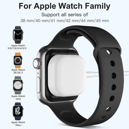 Apple Watch Magnetic USB Charger Cable - Portable Wireless Charging for Apple Watch Series 2–11, SE, SE 2 and Ultra Models