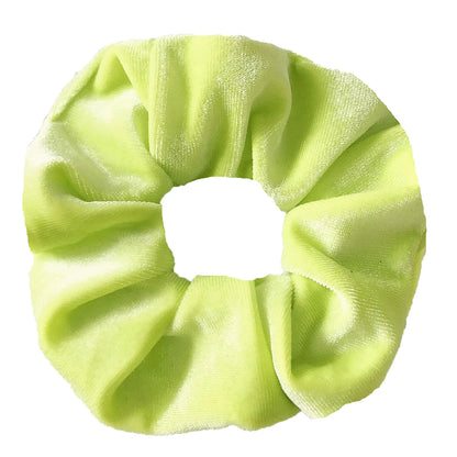 10/6/1Pcs Velvet Hair Scrunchies Set for Women – Solid Color Elastic Ponytail Hair Bands & Headband Accessories (Black Pack)