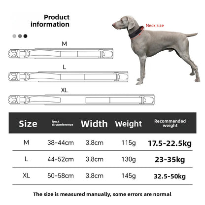 Tactical Dog Collar - Adjustable Anti-Pull Pet Collar with Handle for Medium and Large Dogs