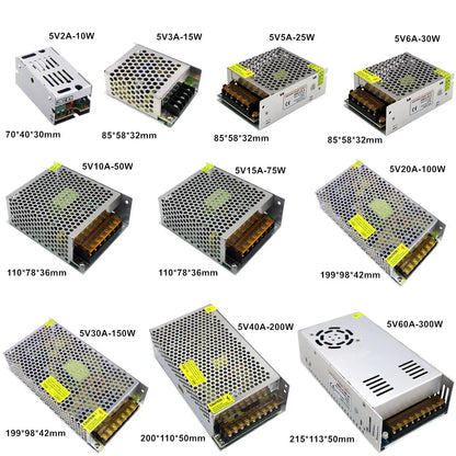 AC DC Switching Power Supply SMPS - 220V To 5V 12V 24V 36V Adapter For LED And Electronic Devices