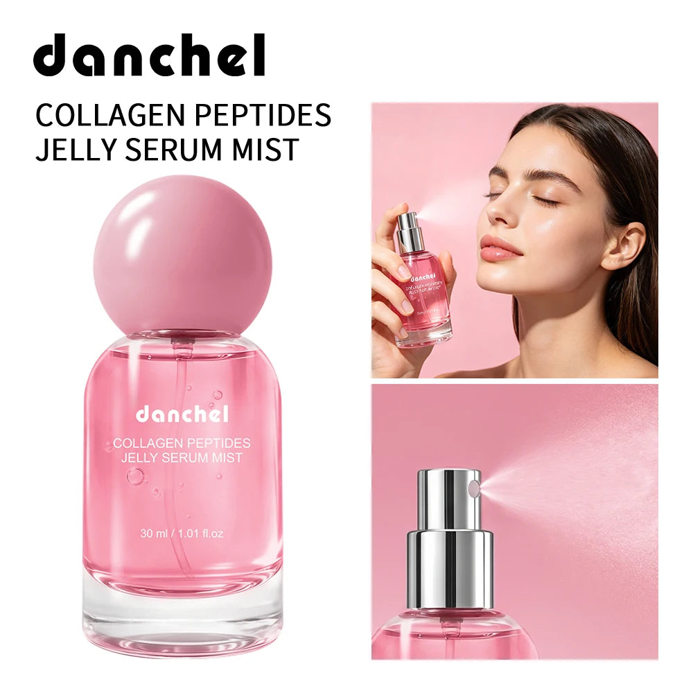 Collagen Peptide Jelly Serum Mist - 2-in-1 Hydrating Facial Serum and Moisturizing Spray for Smooth, Dewy Skin