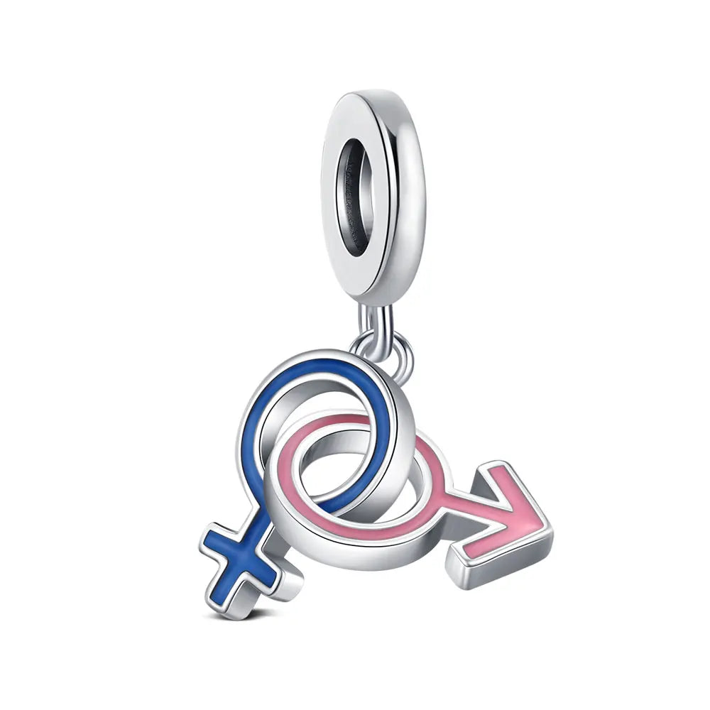 925 Sterling Silver Robot & Sea Turtle Charms Pendant — Moon Bead Bracelet Accessory, DIY Fashion Jewelry Gift for Women