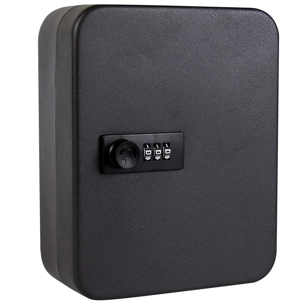 Combination Key Cabinet – Wall-Mounted 20 Key Organizer with Key/Code Lock for Secure Key Storage