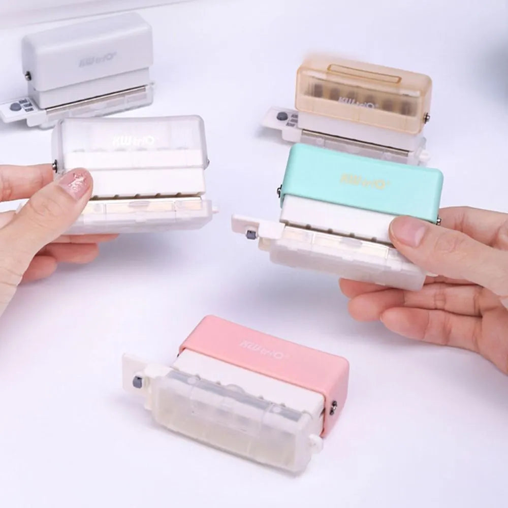 New 6-Hole Puncher: A4/A5/B5 Loose Leaf Paper Standard Hole Punch for DIY Office Binding - Office and School Supplies