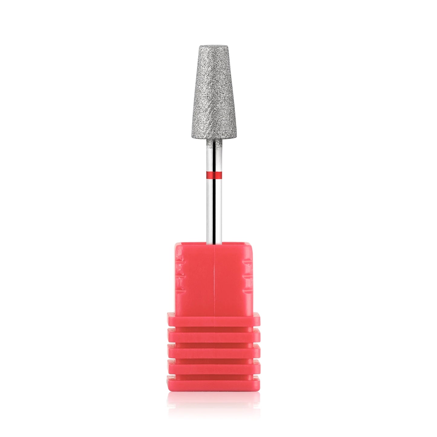 BNG Diamond Nail Sanding Drill Bits - Cross Teeth Barrel Rotary Cuticle Clean Burr, 3/32" Manicure Bit for Nail Accessories