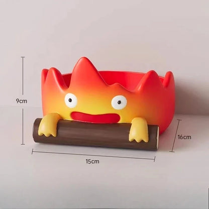 Casifa Resin Fireperson Tray – Creative Anime Key Holder & Decor for Indoor/Outdoor, Christmas & Halloween Gift