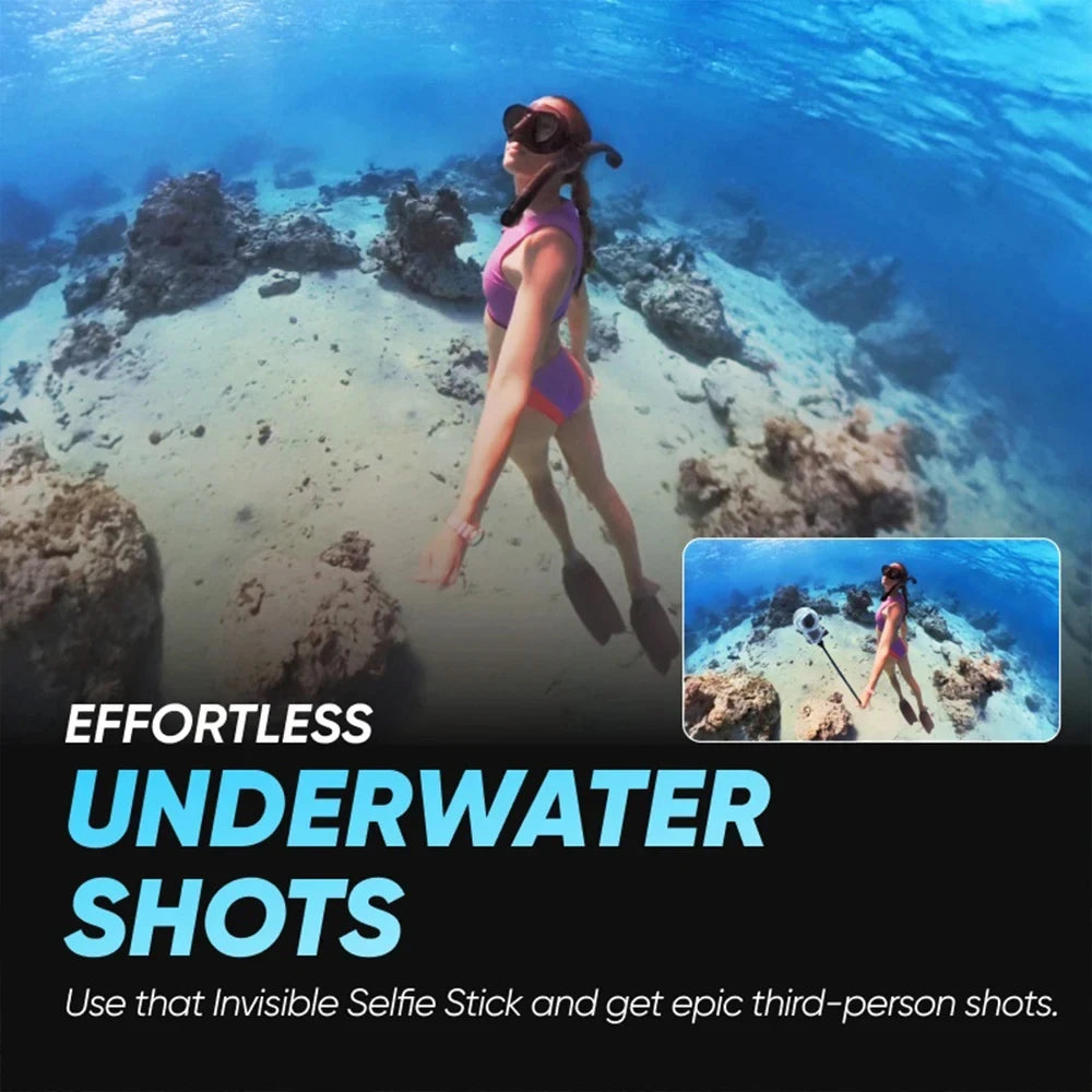Invisible Dive Case for Insta360 X3 – Waterproof 50M Diving Protector Shell for Insta360 X3 Accessories (2023)