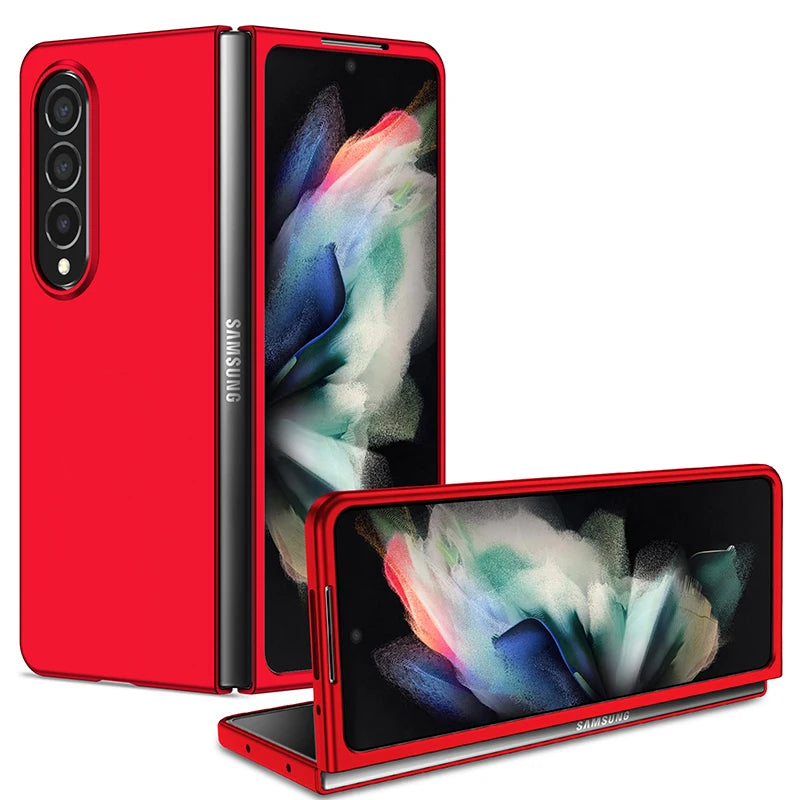 Samsung Z Fold 5/4/3/2/1 Case — Anti-Fingerprint Shockproof Full Protection Cover in Black, Green, Purple