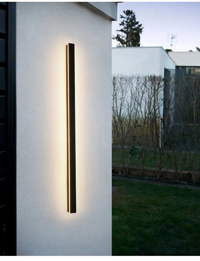 Waterproof Outdoor Wall Light – LED Garden Lamp, Modern Nordic Style for Living Room & TV Background, IP65, 110/220V Wall Washer