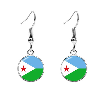 France National Flag Earrings - Multicolor Country Flag Jewelry for Women, Travel Pride & Celebration Gifts