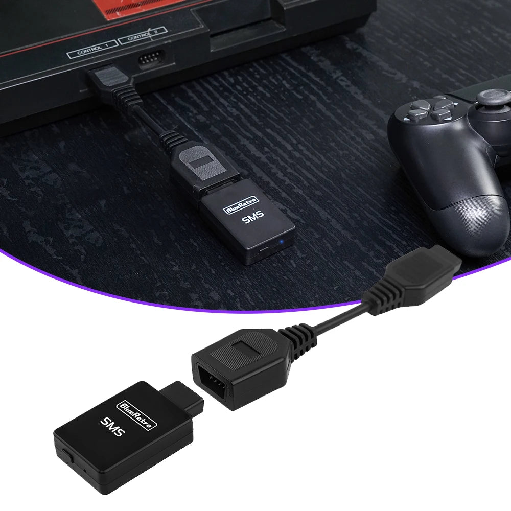 RetroScaler BlueRetro Wireless Controller Adapter – SMS Sega Master System Console Compatible