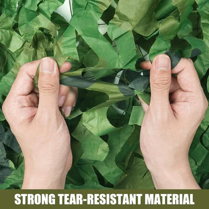 Camouflage Hunting Net - Outdoor Shade Mesh for Car Tent Awning, Sun Protection & Forest Concealment