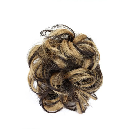 H&STAR Synthetic Messy Bun Hairpiece – Claw Clip-on Hair Extension, Natural Hair Color Chignon Updo Wig for Women