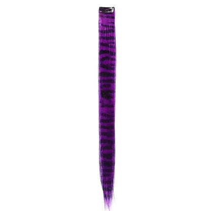 Colorful Feather Hair Extension - Clip-In Synthetic Hairpiece for Women Cosplay Y2K Style