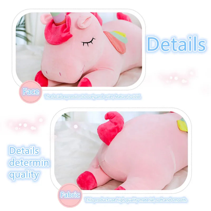 Kawaii Horse Plush Toy – Soft Huggable Stuffed Animal Dolls, 25/50cm Birthday Gift for Children & Girls