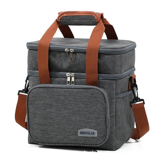 European and American Fashion Crossbody Lunch Insulation Bag - Thickened, Large Capacity Business Lunch Bag