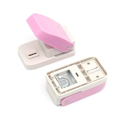 Random Color Creative Keychain Hole Punch – DIY Scrapbook Embossing & Craft Tool