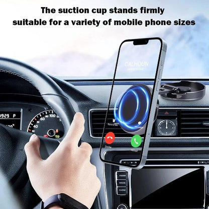 720° Foldable Magnetic Car Phone Holder – Strong Magnetic Round Mount for Universal Smartphones