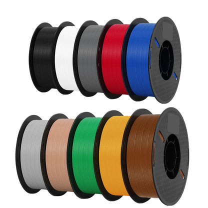 Tri-Color Dual-Color Silk Rainbow PLA Filament 1.75mm – Accurate +/-0.03mm, Compatible with Most FDM 3D Printers