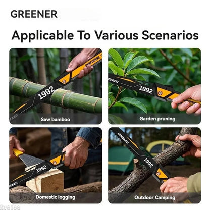 SK5 Steel Folding Saw - Thickened Rustproof Adjustable Hand Saw for Woodworking