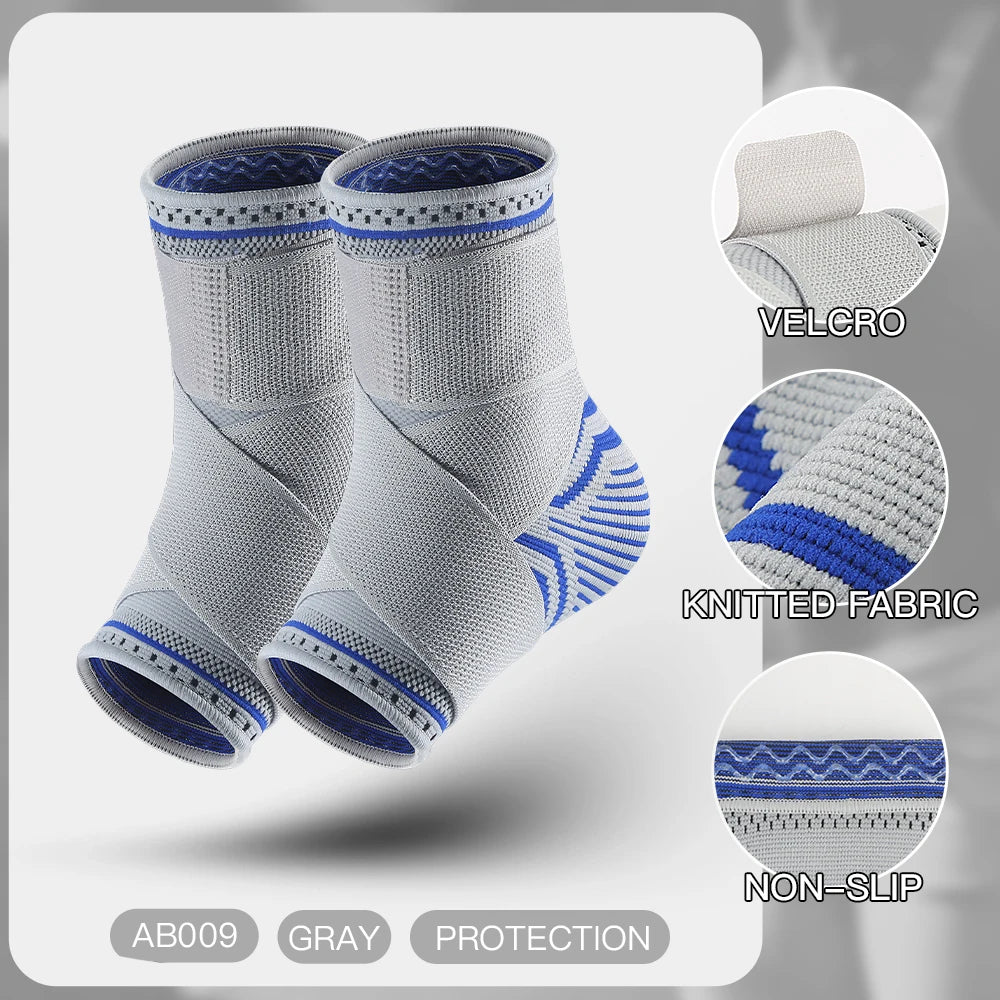 1/2 Pcs Breathable Ankle Support Compression Sleeve — Injury Recovery Joint Pain Sports Socks