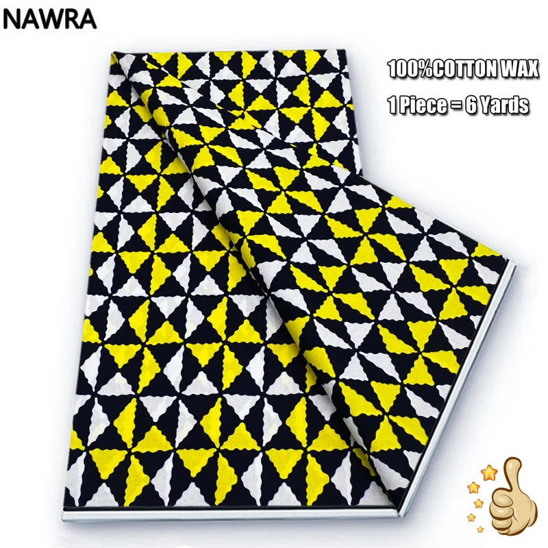 100% Cotton African Wax Print Fabric - High Quality Original Real Wax Ankara Batik Pagne Nigeria Style Sewing Fabric