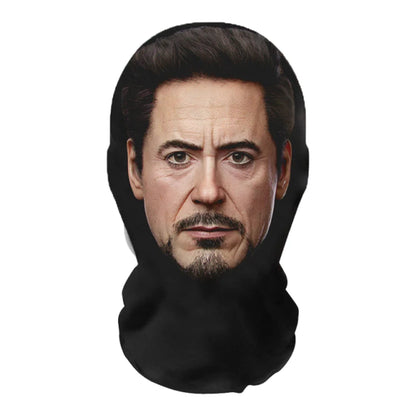 3D Printed Realistic Face Mask - Stretch Mesh Full Head Cosplay Balaclava for Role Play & Hip Hop Costume