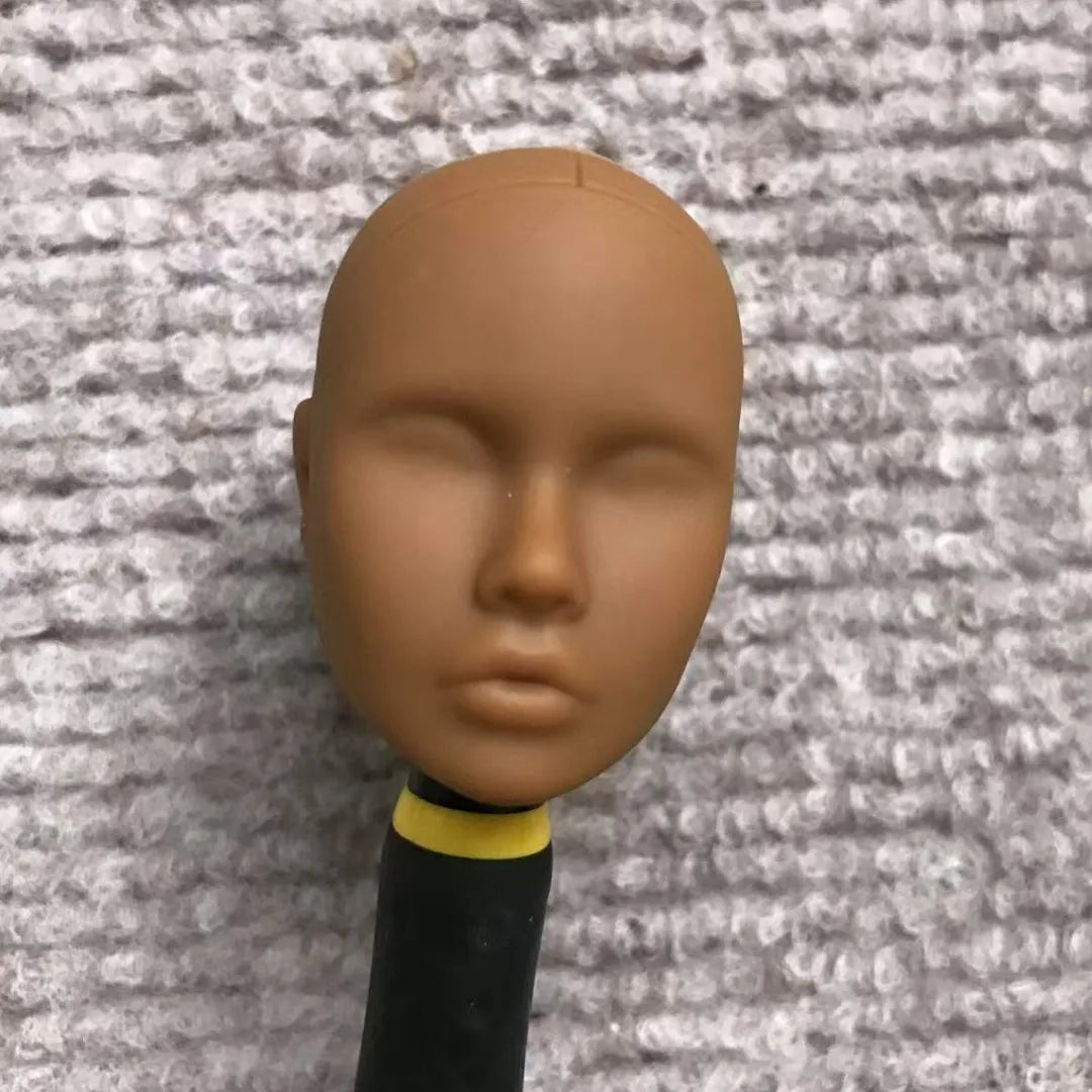 Poppy Blank Face Doll Heads — 1/6 DIY Crafting Parts in Super White, Coffee, Pink & Beige Skin for Doll Making