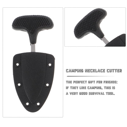 Multifunctional Camping Necklace Knife - Portable Outdoor Survival Cutter (1 or 2 Pieces)