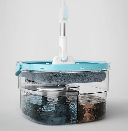 360° Spin Squeeze Mop for Floor Cleaning | Easy-Drain Household Mop with Handle | Home Cleaning Broom & Mop Tool Set