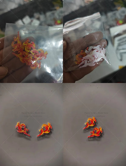 1/12 Scale Agatsuma Zenitsu Anime Figure – Orange Kimono Coat for 6" SHF Soldier Doll Accessories
