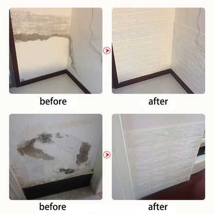 3D Self-Adhesive Foam Brick Wallpaper – Antique Waterproof Wall Stickers for Living Room & Bedroom Decoration
