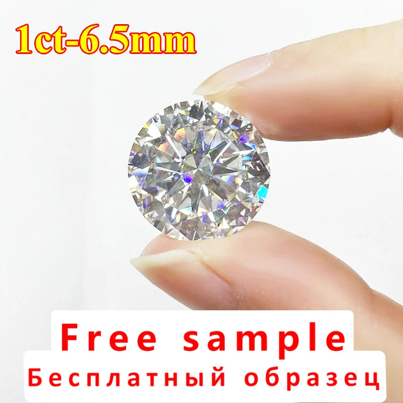 Lab-Grown Moissanite Loose Stone D Color - Premium 0.1ct–30ct Loose Gemstone for Jewelry Making