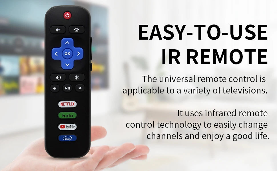 RC280A Replacement Remote for Roku TV, Compatible with TCL, Hisense, Onn, and Philips (Not for Stick or Box)