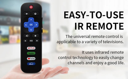 RC280A Replacement Remote for Roku TV, Compatible with TCL, Hisense, Onn, and Philips (Not for Stick or Box)