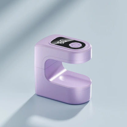 Mini UV LED Nail Dryer Lamp - Quick Gel Polish Curing with LCD Display, 30/60S Timer & USB Power
