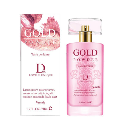 Gold Powder Pheromone Perfume for Men & Women – Long-Lasting Fresh Charming Fragrance for Couples, Daily Flirting Scent Gift Spray