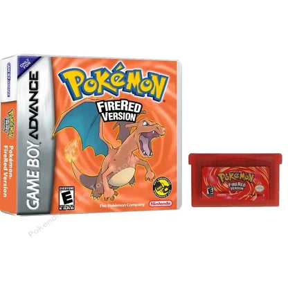 Pokemon GBA Game Cartridge Series — Emerald, Ruby, FireRed, LeafGreen, Sapphire (No Manual)