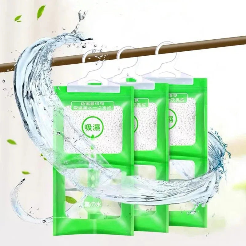 1/5/10PCS Hanging Moisture Absorber Bags — Moldproof Closet Dehumidifier Desiccant for Indoor Anti-Humidity Control