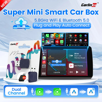 CarlinKit Wireless CarPlay & Android Auto Adapter - OEM Car Upgrade with WiFi & Bluetooth