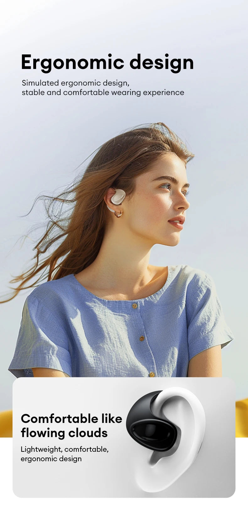 Lenovo X15 PRO Ⅱ OWS Bluetooth 5.4 Earphones – Sport Earbuds with Ear Hook, HD HiFi Surround Sound Headphones
