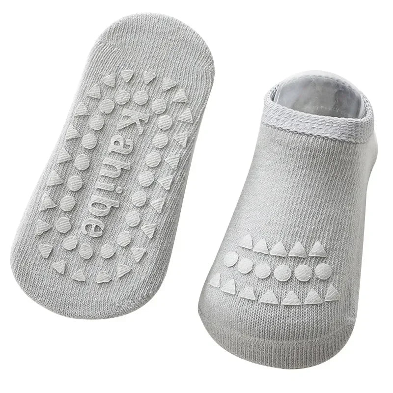 Baby Knee Pads Socks Set – Anti-Slip Crawling Safety Socks for Girls & Boys, Solid Color Leg Protector