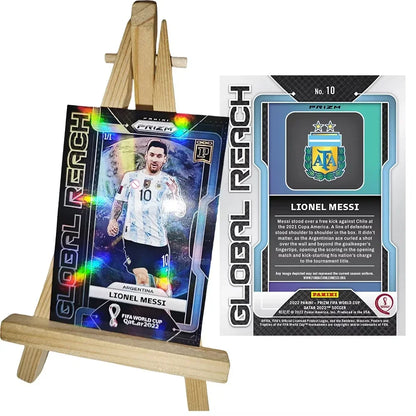 Panini DIY Star Football Card – Messi & Ronaldo Collectible, Homemade Gift for Christmas & Birthday