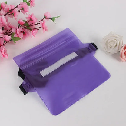 3-Layer Waterproof Phone Dry Bag - Large Transparent Underwater Protective Pouch for iPhone & Mobile Phones