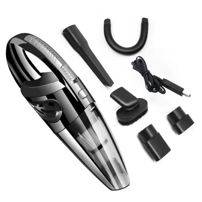 Wireless Handheld Vacuum Cleaner – Powerful Cyclone Suction, Rechargeable Quick-Charge for Car, Home & Pet Hair