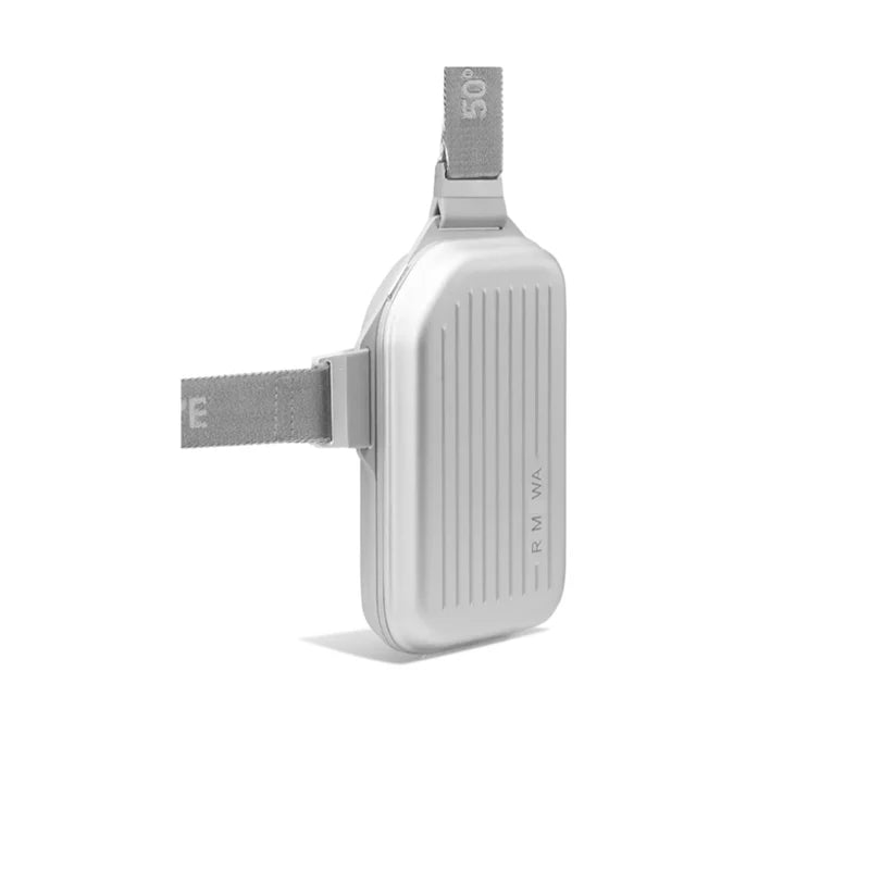 2025 RMWA Light Luxury Single-Shoulder Crossbody Bag — Vertical Aluminum-Magnesium Alloy Travel Bag, Silver Stylish Luggage