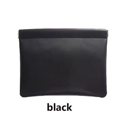 PU Leather Storage Bag - Waterproof Portable Organizer for Earphones, Charging Cables, Cosmetics, Lipstick & Jewelry