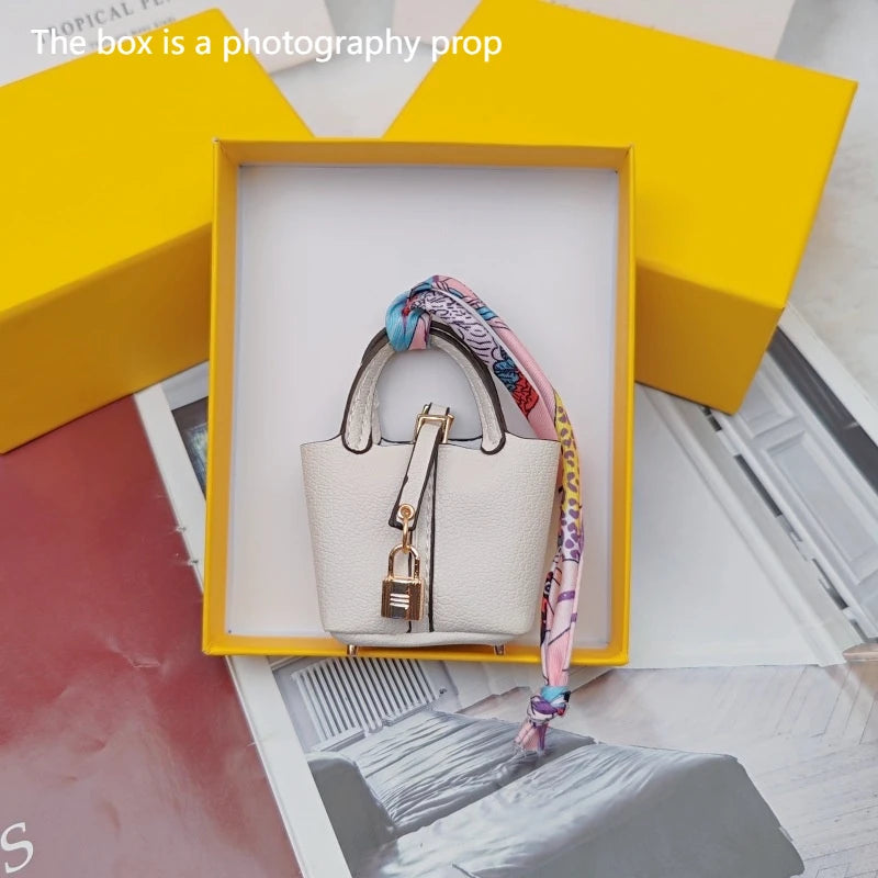 Mini Bag Pendant Keychain – Creative Portable Zero Wallet, Bracelet, and Bluetooth Earphone Multifunctional Hanging Accessory