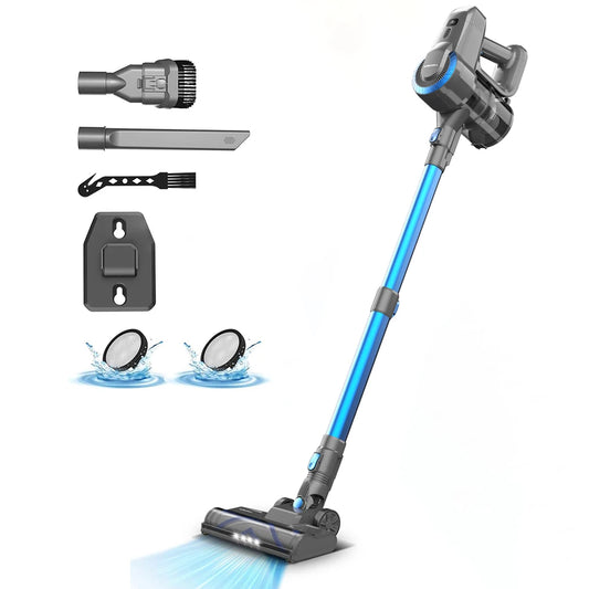 YISORA N300 Cordless Upright Vacuum Cleaner - 20KPa Lightweight Stick Vacuum for Carpet, Hard Floor, Car, Pet Hair